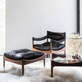 Nordic single sofa chair designer hunting chair medieval style living room casual guest chair hotel guest room solid wood chair