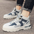 Boots for men 2024new arrivalspring high-top casualwinter youth white shoes mid-top heightening workwear boots