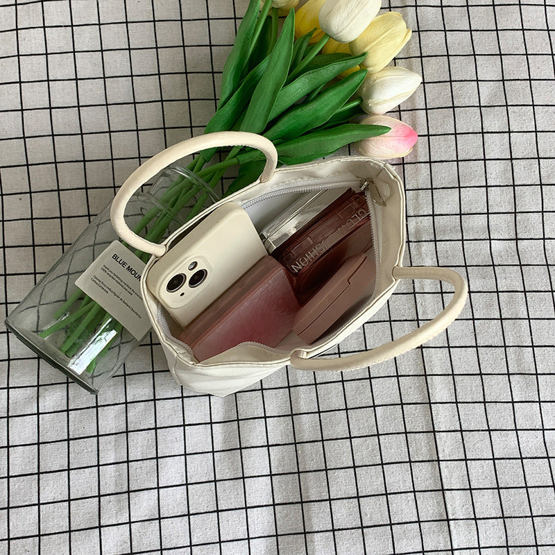 2025 Japanese simple nylon bag mini work small bag cute environmental protection bag student handbag practical mobile phone