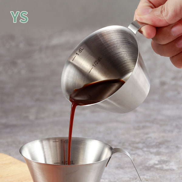 Coffee measuring cup,  304 stainless steel coffee ounce cup Espresso Cup extraction cup
