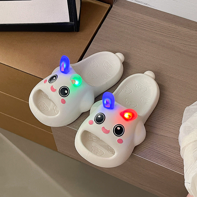 new arrival luminous slippers for women outwear summer 2026 popular rabbit fashion niche cute flip-flops wholesale