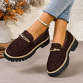 spring/autumn new arrival: thick-soled loafers for cross-border e-commerce. plus sizes available. price difference: $0.67. wholesale options available. dropshipping to  and