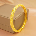 Wholesale 24k gold plated bangle bracelet - middle eastern dubai wedding nigerian women's bridal gold sand bangle jewelry wholesale