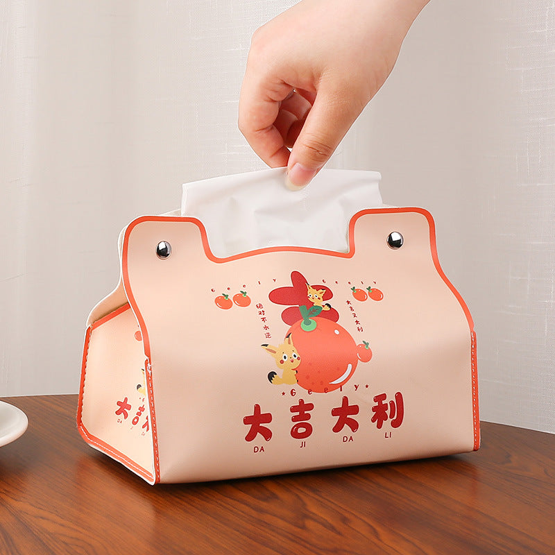 New dining table cartoon high-value pumping carton household car universal tissue box dining room living room bedroom room
