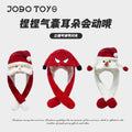 light-up hat that can be pinched and the ears can move. children's hat toy. cartoon light-up gift. adult winter hat