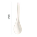 Factory direct minimalist pure white ceramic soup spoon - household tableware, small spoon, rice spoon, soup spoon, serving spoon