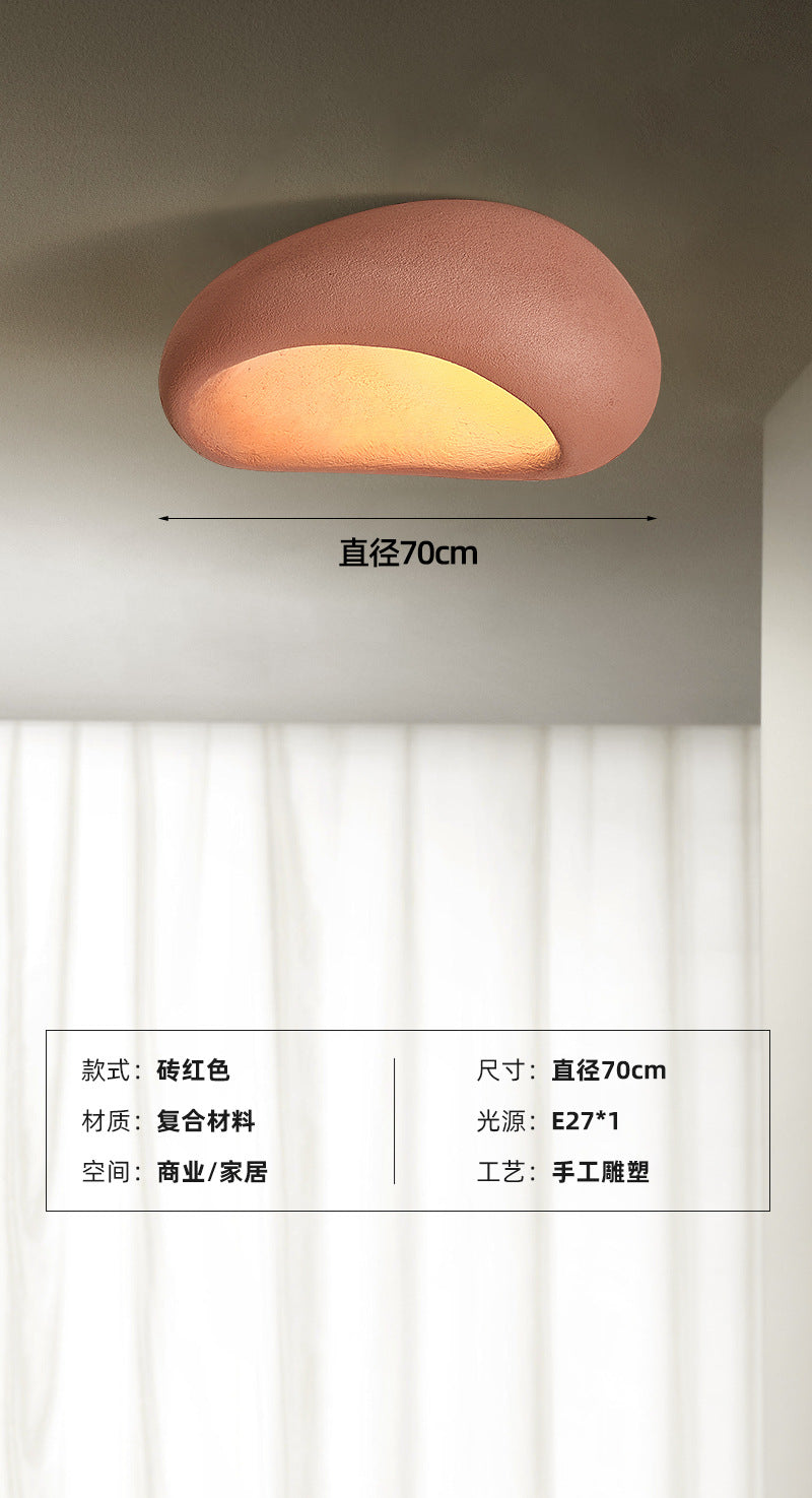 Ceiling light Japanese wabi-sabi wind retro industrial wind bedroom light room lighting designer