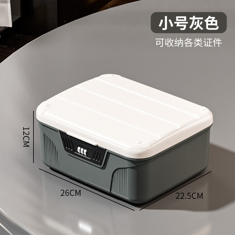 Password lock storage box Privacy document certificate storage Valuables storage box Storage car password sorting box