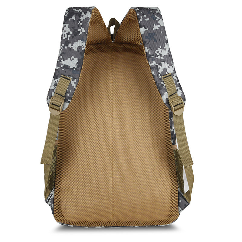 New camouflage backpack men's large-capacity business travel travel computer backpack schoolbag junior high school student