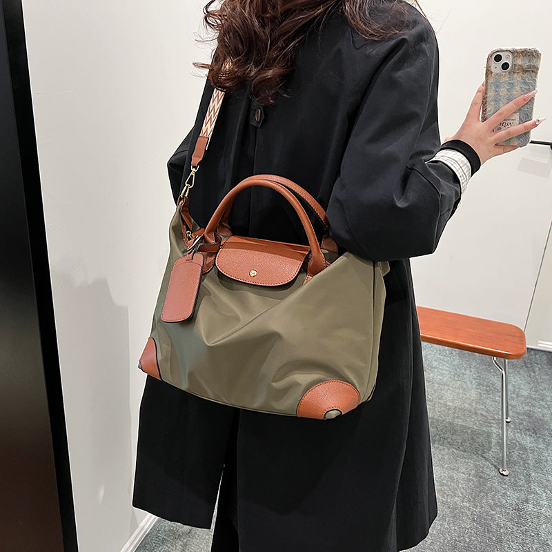 Nylon tote bag new fashionable large-capacity handbag casual shoulder messenger bag nylon waterproof travel bag