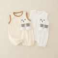 New arrival kidsfashion style vest wide shoulder jumpsuit summer boys newborn summer cartoon jumpsuit
