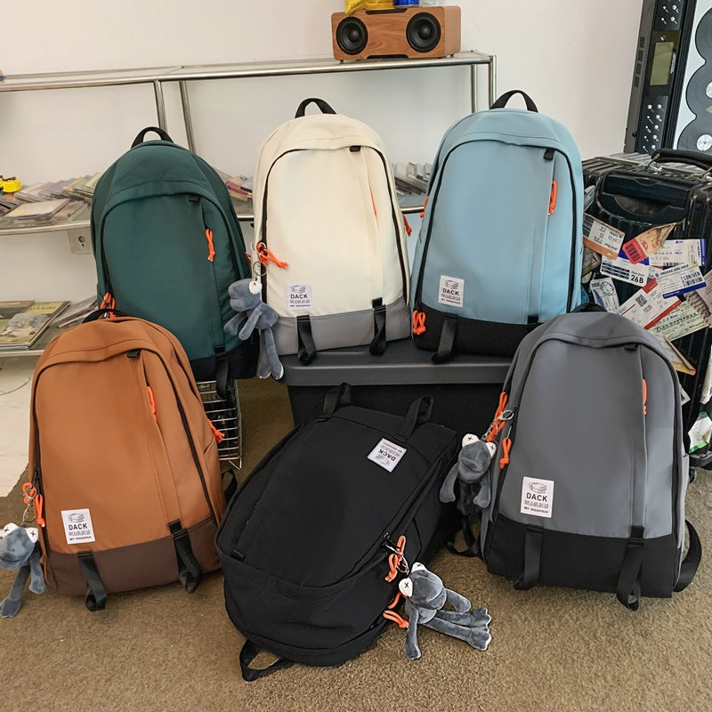 Backpack for middle school students and college students, large capacity travel bag, work clothing bag, abrasion resistant stain-resistant backpack, satchel