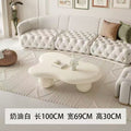 Cloud coffee table cream style scandinavianshape small tea table living room for homepopular small apartment modern casual coffee table