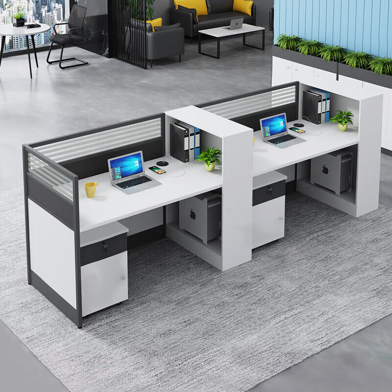 Saint li office desk and chair set - financial desk, card seat, minimalist modern partition office desk set