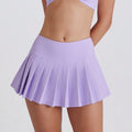 pleated skirt breathable bottom pants quick-drying fashion tape running sports high waist fitness short skirt tennis skirt suit
