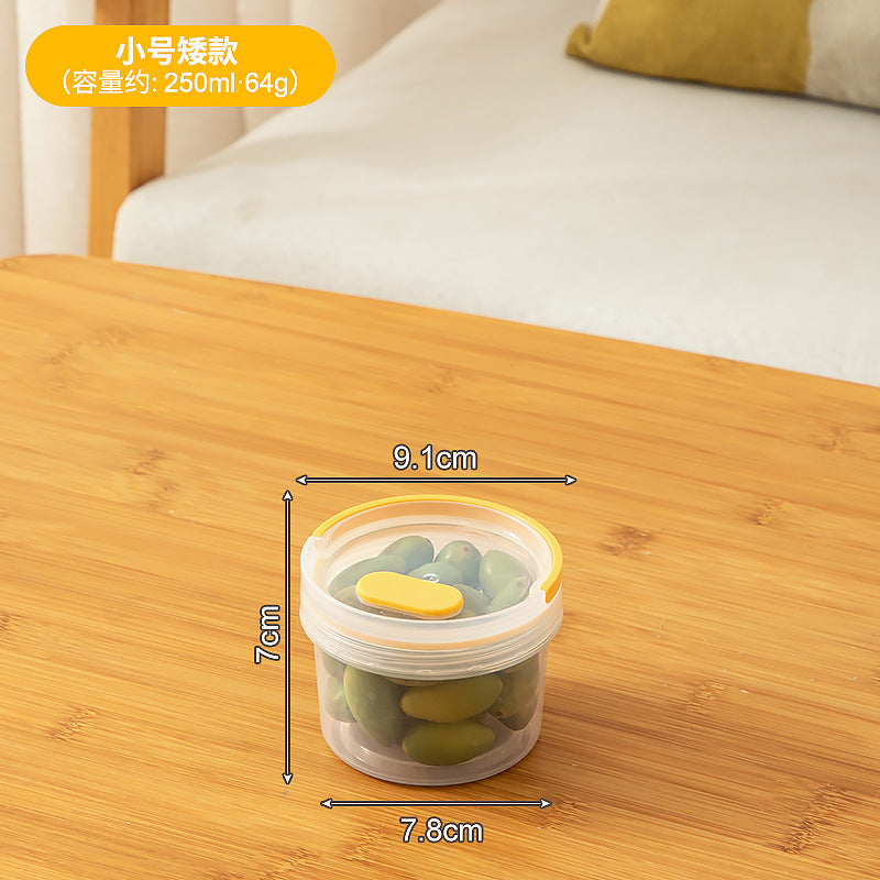 Portable Portable Orange Olive Storage Box Plastic Food Grade Sealed Fresh-keeping Box Kitchen Refrigerator Fruit Storage Box