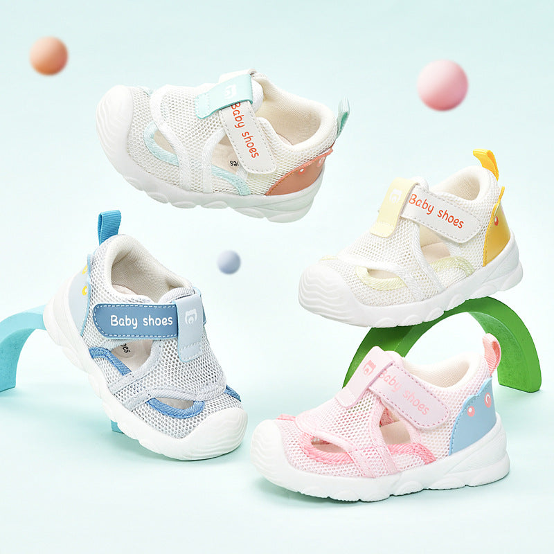 Toddler shoes for boys, summer sandals, infant soft-soled functional cartoon shoes, baby shoes for ages 1-3, children's shoes