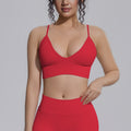 fashion seamless knittingpure color tight back sports intimates sports running fitness yoga clothes vest women