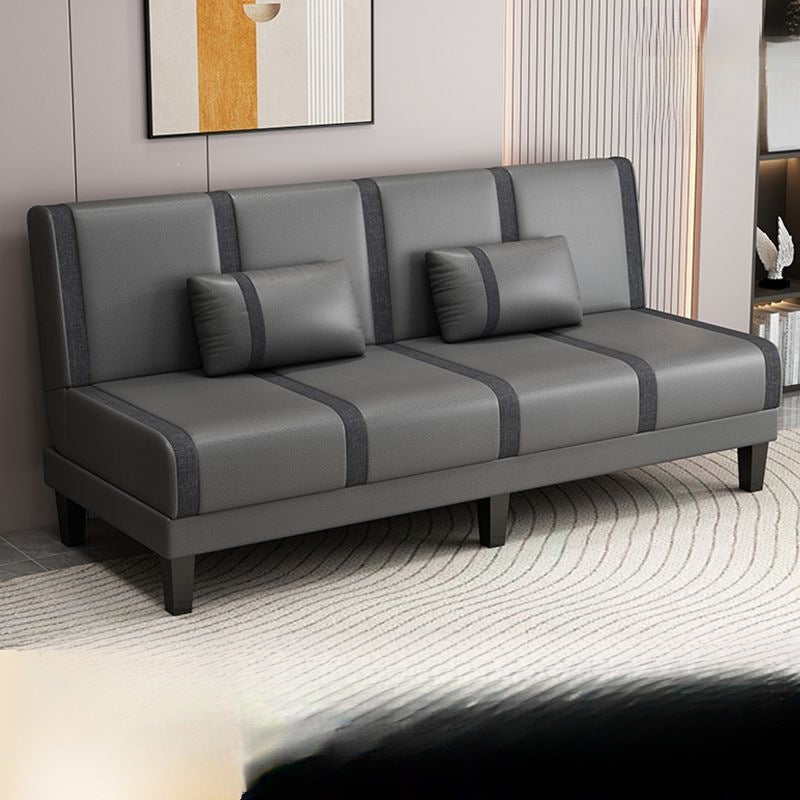 Sofa bed can be folded and used as a double or three-person multi-functional simple rental room bedroom lazy living room fabric sofa