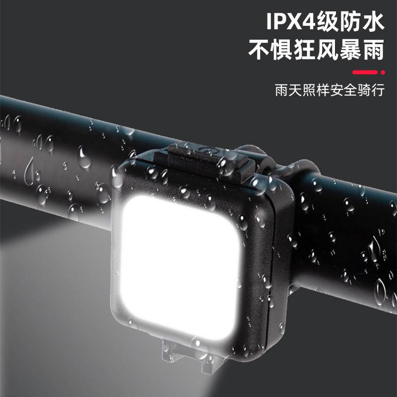 Xiaohongshu bestselling portable emergency light - bike front & rear led safety warning light - rechargeable outdoor light