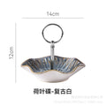 Lotus leaf dish-retro white
