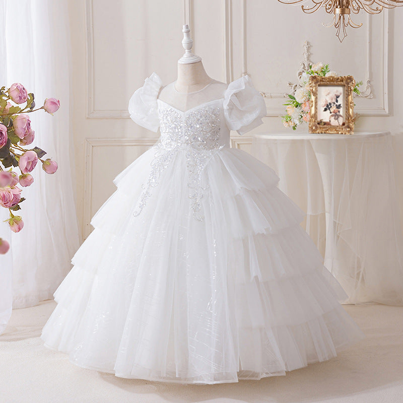 Girls' dresses -  exclusive: long, mesh flower girl dresses, wedding dresses, piano recital outfits, birthday party gowns
