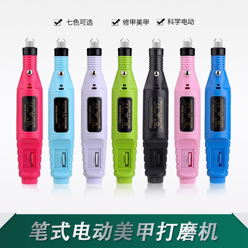 Mini nail drill set - portable electric nail file & polisher kit