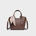 2026 spring new women's silk scarf bag - versatile fashion shoulder & crossbody bag - minimalist solid color work & commute tote bag