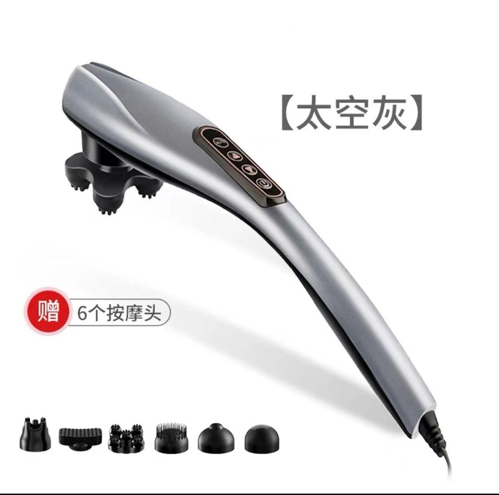 Massage stick rechargeable massager cervical spine waist back full body massager handheld electric back beating instrument knocking vibrator
