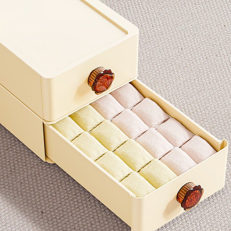 Aromatherapy underwear storage box, underwear, underwear, socks finishing box, close-fitting clothing grid three-in-one storage artifact