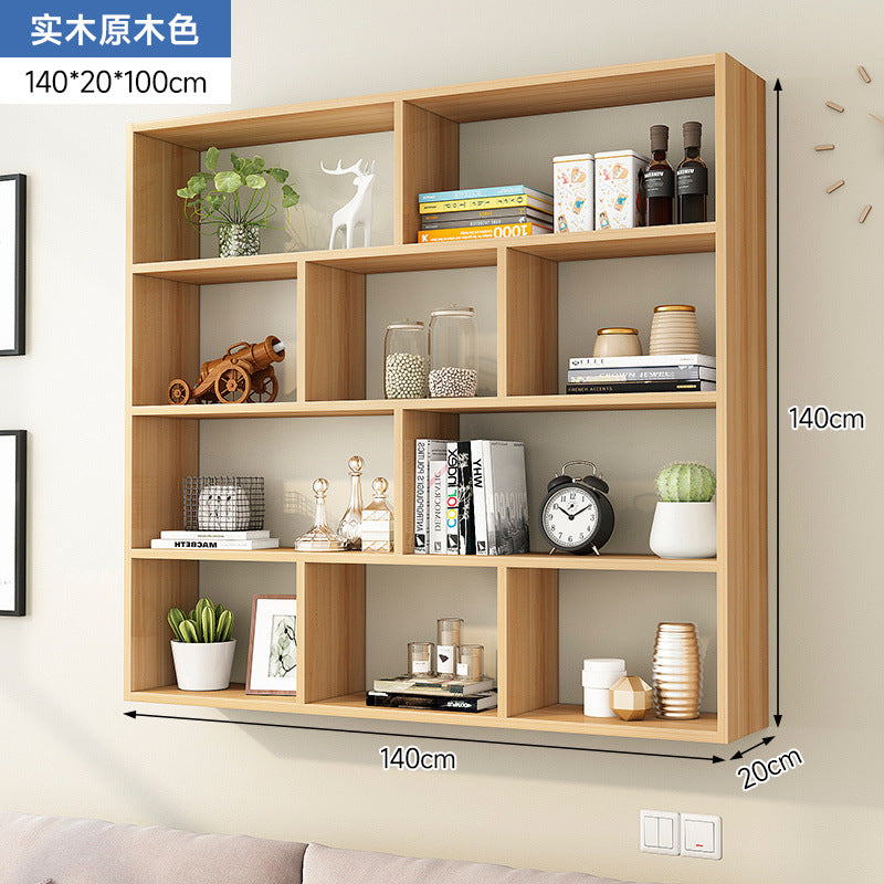 Solid wood storage cabinet wall wall cabinet wall shelf wall shelf wall-mounted bookshelf wall-mounted wall locker creative shelf