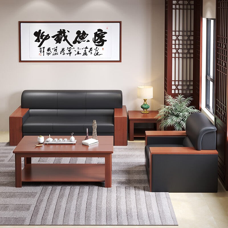 Saint-li office sofa set - business reception, meeting, and negotiation - minimalist sofa and coffee table combination