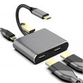 4-in-1 display expansion dock: usb to dual hdmi adapter, 4-in-1 mobile phone & tablet type-c hub