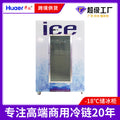 110v cold chain commercial freezer glass door large capacity ice freezer foshan manufacturer ice storage freezer personalized
