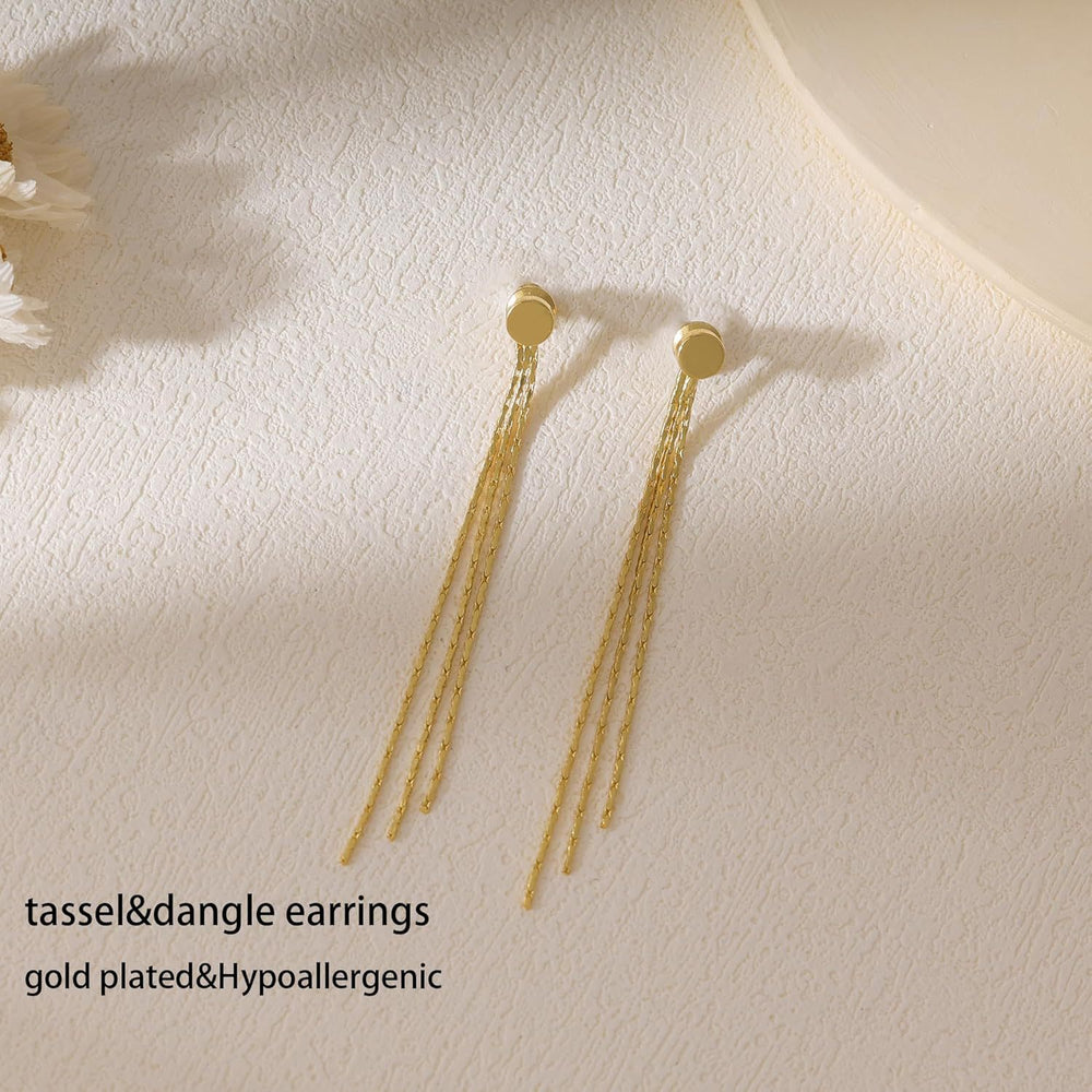 Niche stylesense of design pearl tassel earrings for women, two-wear stylish unique casual earrings, silver needle earrings