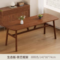 Walnut color [140x80x74cm] single table | stable load-bearing