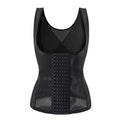 Ultra-thin shaping tops corset intimates waist shaping and abdominal control vest plus size body shaping breathable clothing black knitting women