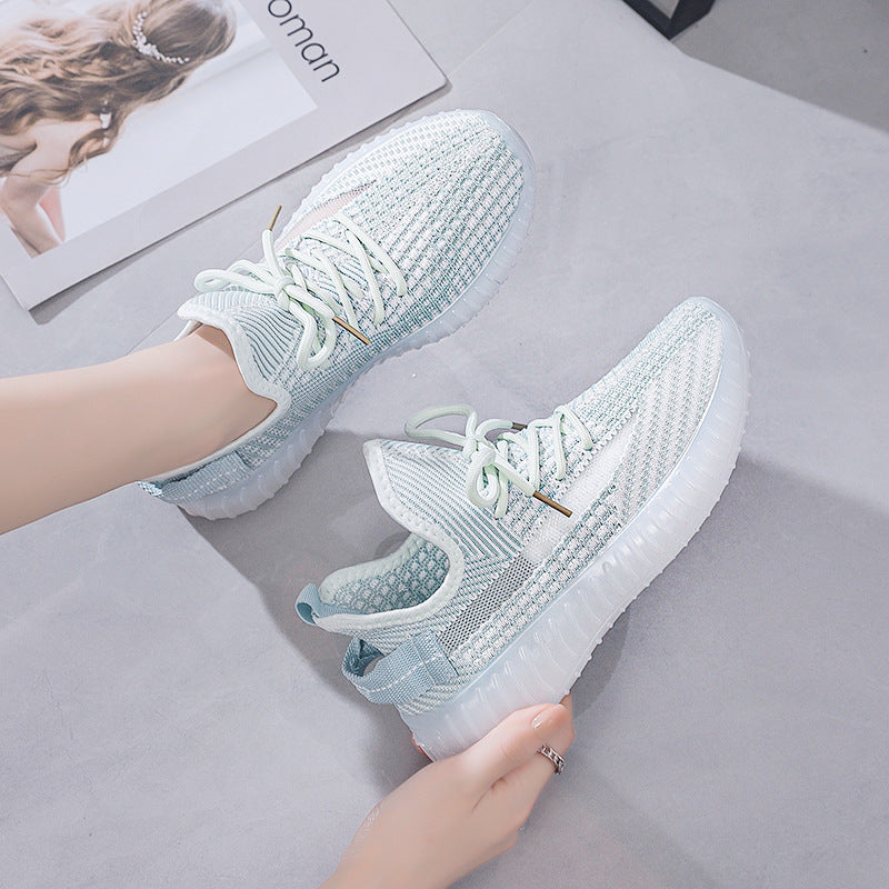 Soft and lightweight coconut shoes for women, breathable and odor-resistant mesh sneakers for summer, versatile for students, work, running, and casual sports