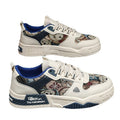 Men's winter breathable versatile casual designer sneakers - unique skate shoes for teens, thick-soled height-increasing canvas trendy footwear