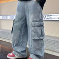 Boys' workwear jeans - spring/autumn  new collection - kids' autumn pants - stylish long pants for older boys - trendy