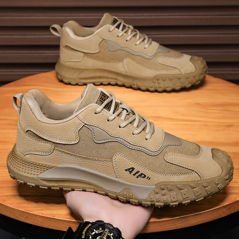 Spring men's shoes 2026 breathable sports casual construction site work safety shoes men's trendy shoes for work and business