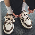 2024 spring new arrival: trendy men's sneakers - instagrammable, versatile, niche design, student style, american board shoes, chunky sole athletic shoes for men