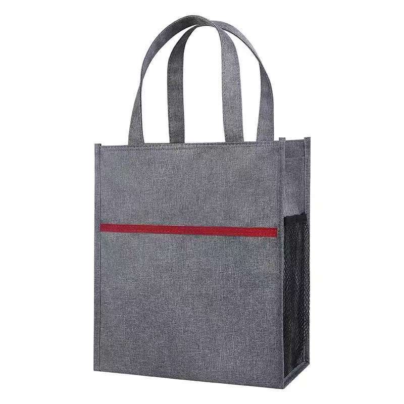 Business briefcase office document bag for men and women, multi-layer waterproof conference file folder, vertical oxford cloth briefcase, customizable with printing