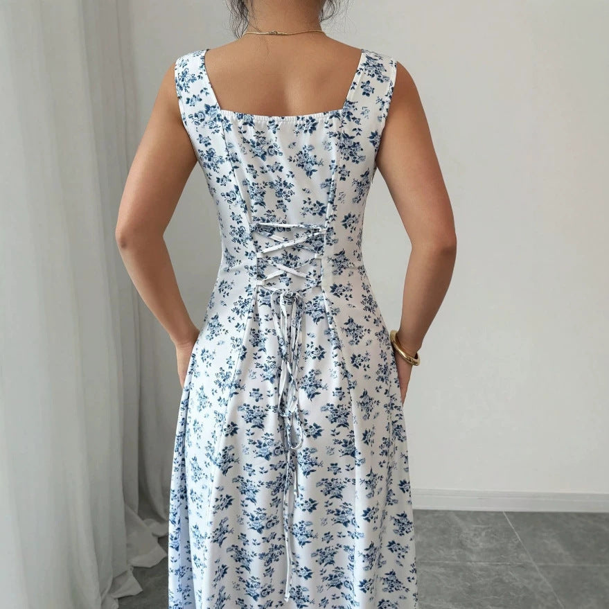 summer floral print sundress - elegant and fresh