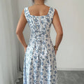 summer floral print sundress - elegant and fresh