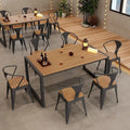 Industrial-style outdoor camping bar, chill music bar, bistro, bbq restaurant, cafe, bubble tea shop table and chair set