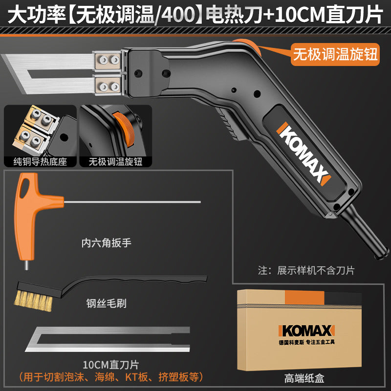 High-power electric hot knife foam cutter, plastic kt board cutting tool, sponge hot melt knife, acrylic hot cutting knife