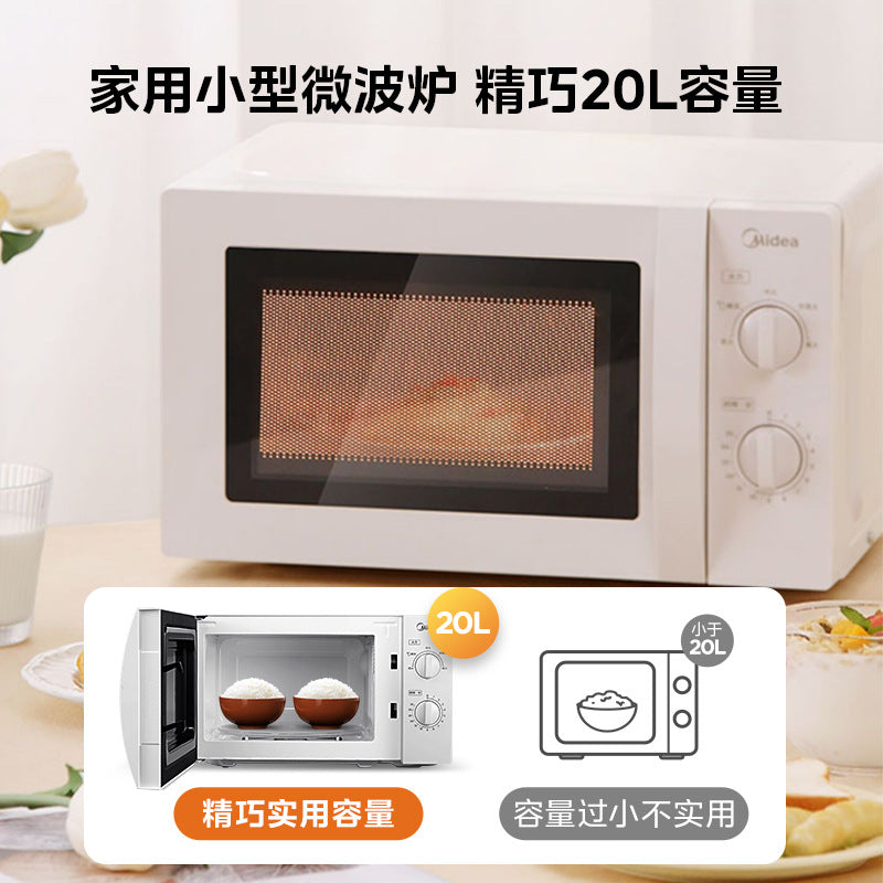 Midea microwave oven - compact, multi-functional, with turntable, mechanical knob control - official authentic product m1-l213b