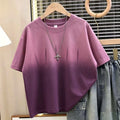Boys' summer short-sleeve t-shirt,  new collection, mid-to-large children's clothing, summer boy's pure cotton short-sleeve top, trendy brand