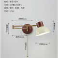 Bedside wall lamp hanging wall lamp creative casual study learning foldable telescopic rotate rocker arm lamp